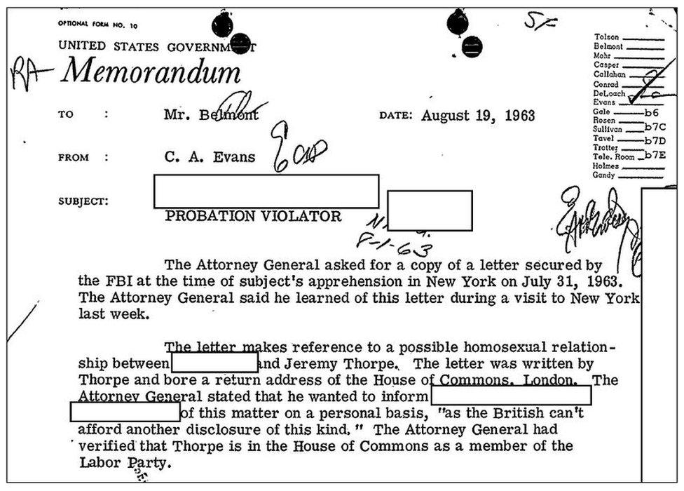 FBI memo about the 'Bruno' letter