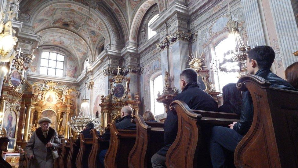 The iconic St. Anne's Church in Warsaw