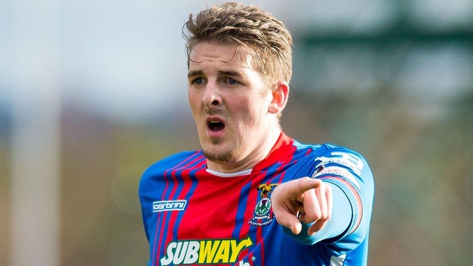 Liam Hughes in action for Inverness Caledonian Thistle