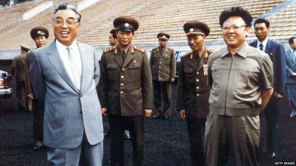 Ri Chun-hee announced the deaths of North Korean leaders Kim Jong-Il (R) and his father, Kim Il-Sung (L)