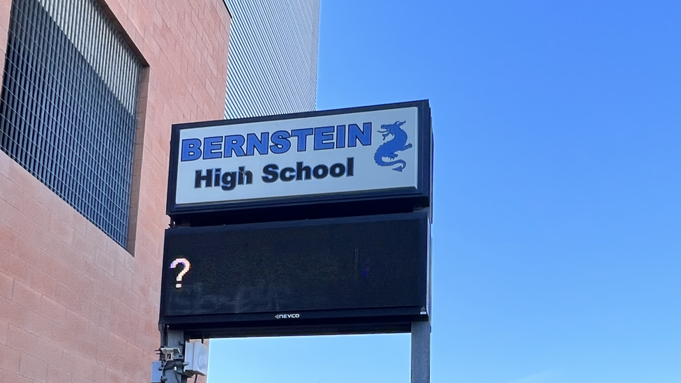 Bernstein High School sign