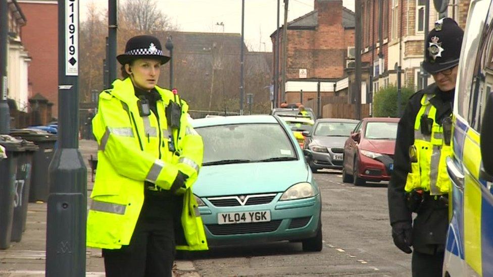 Police in Leopold Street