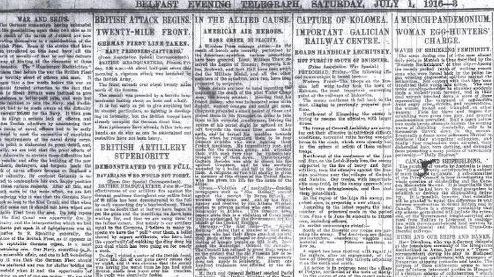 Belfast Telegraph from 1 July 1916