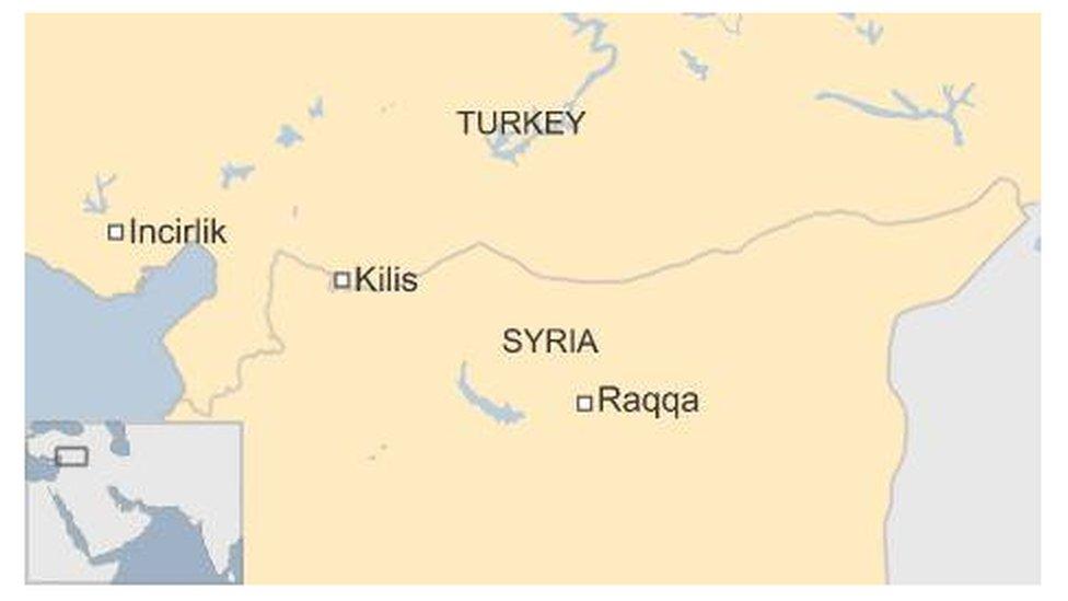 Map of Turkey and Syria