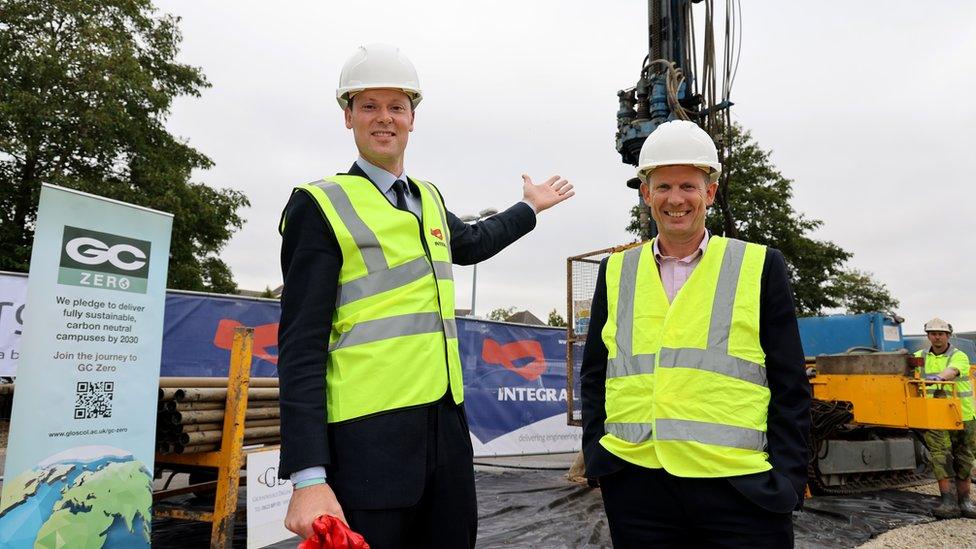 Cheltenham MP Alex Chalk and GC Principal Matthew Burgess