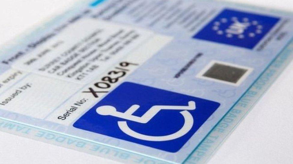 Picture of a blue badge