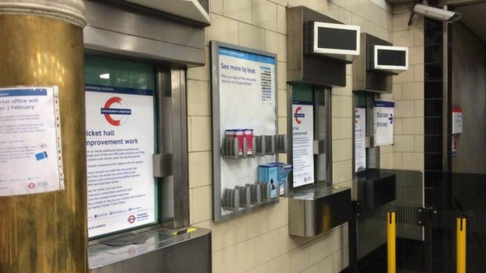 Queensway station ticket office