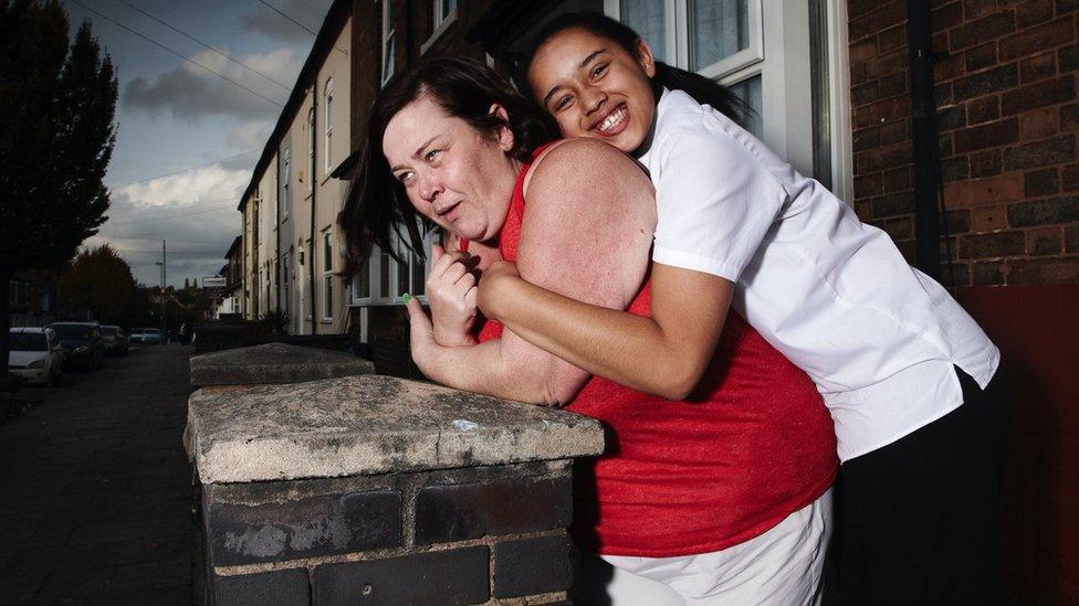 Deidre "White Dee" Kelly and her daughter Caitlin