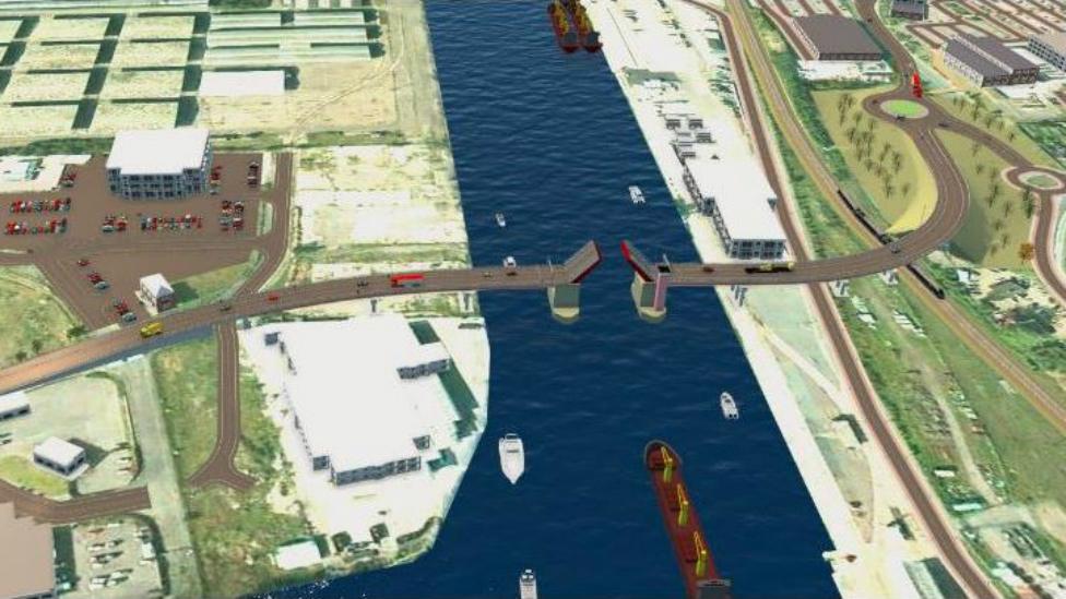 Graphic of the proposed third crossing