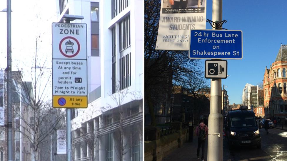 Signs on Shakespeare Street