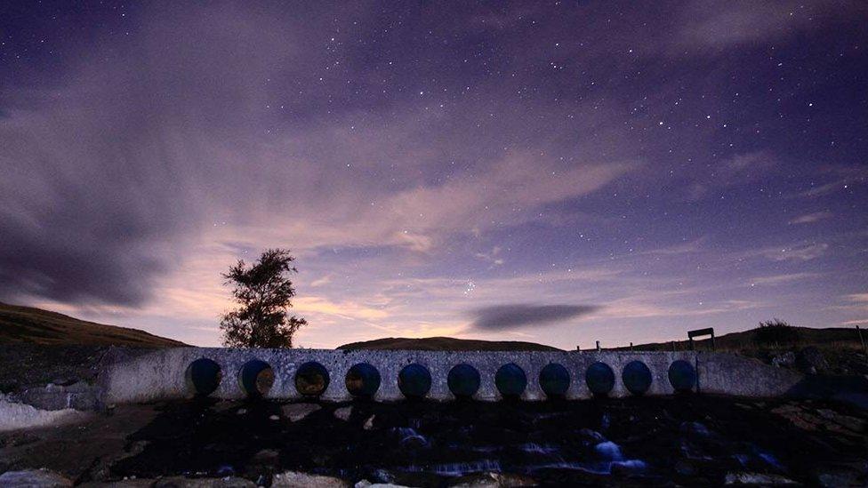 Perseus and Pleiades from Cwm Dolgain