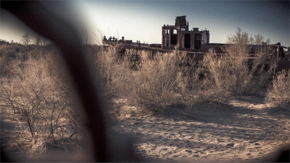 Graveyard of ships, Moynaq, Uzbekistan by Paul Ivan Harris