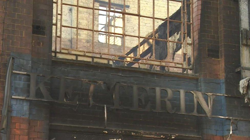 Kettering Bedding Centre fire aftermath