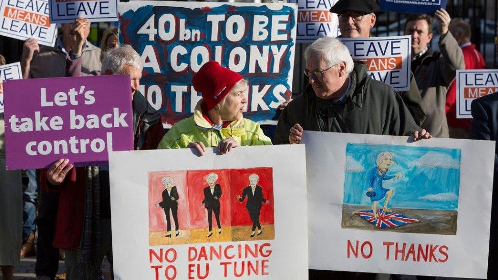 Brexit protest