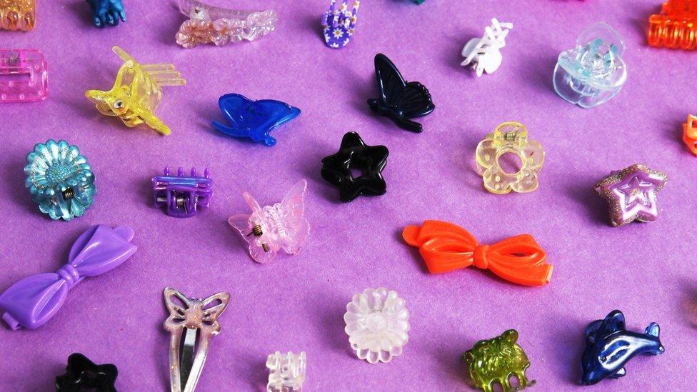 butterfly hair clips