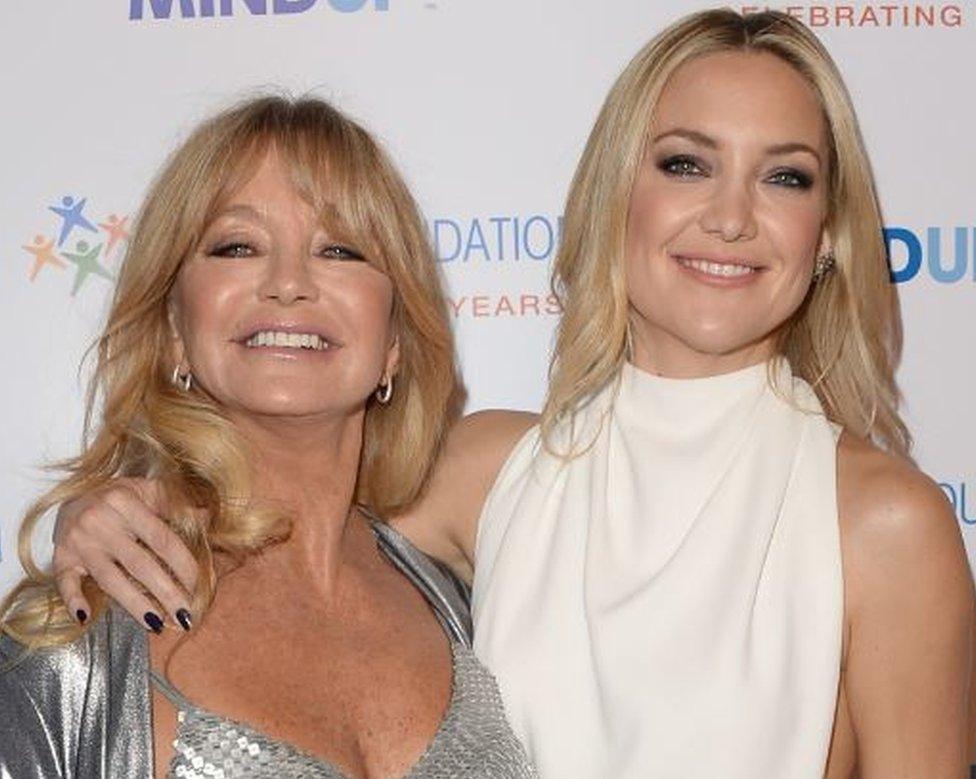 Goldie Hawn (left) and daughter Kate Hudson pictured on November 21, 2014