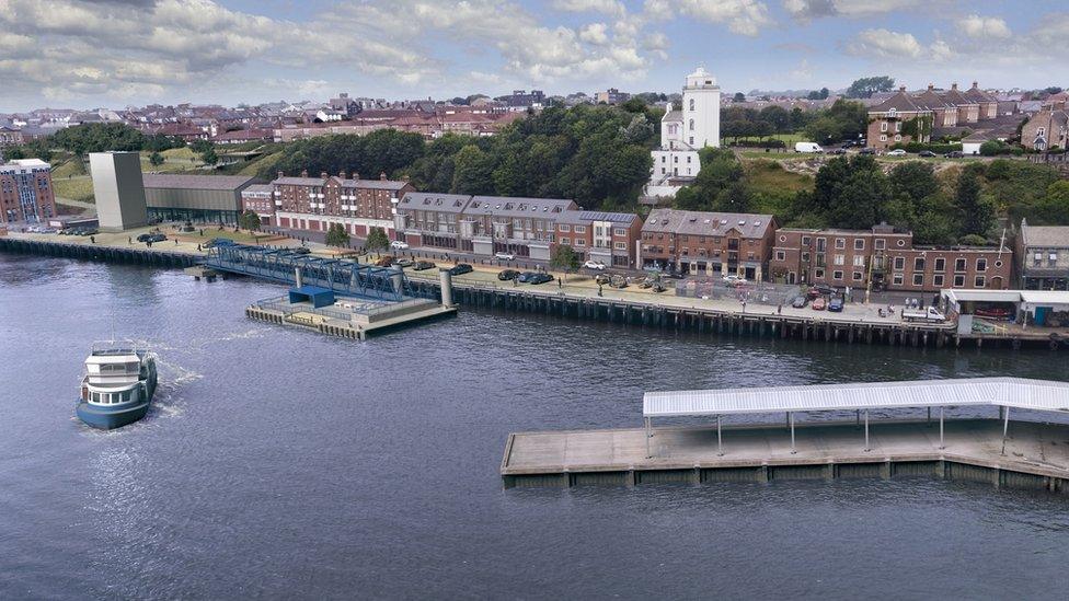 Artists impression of the new jetty