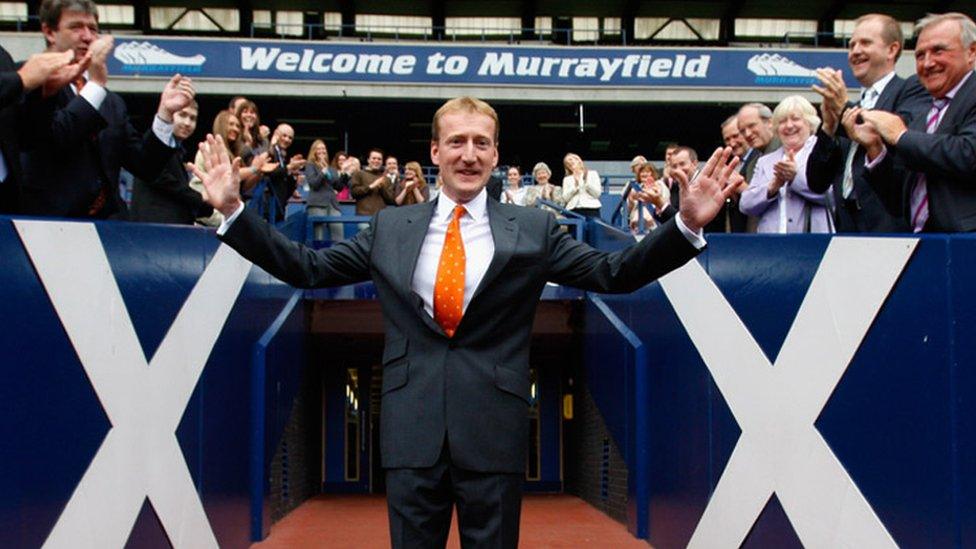 Tavish Scott at Murrayfield in 2008