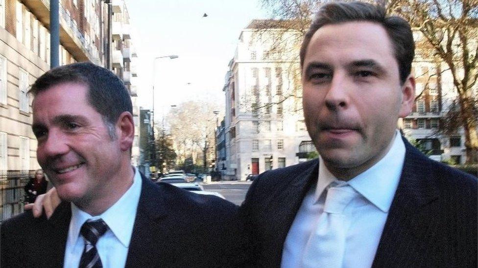 Dale Winton and David Walliams