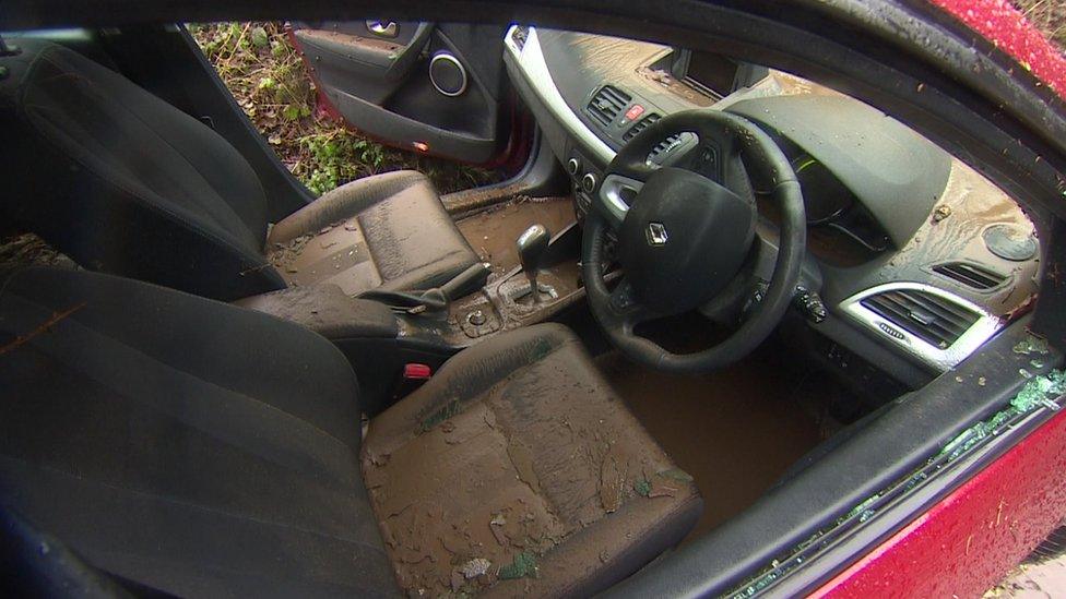 Inside of the car