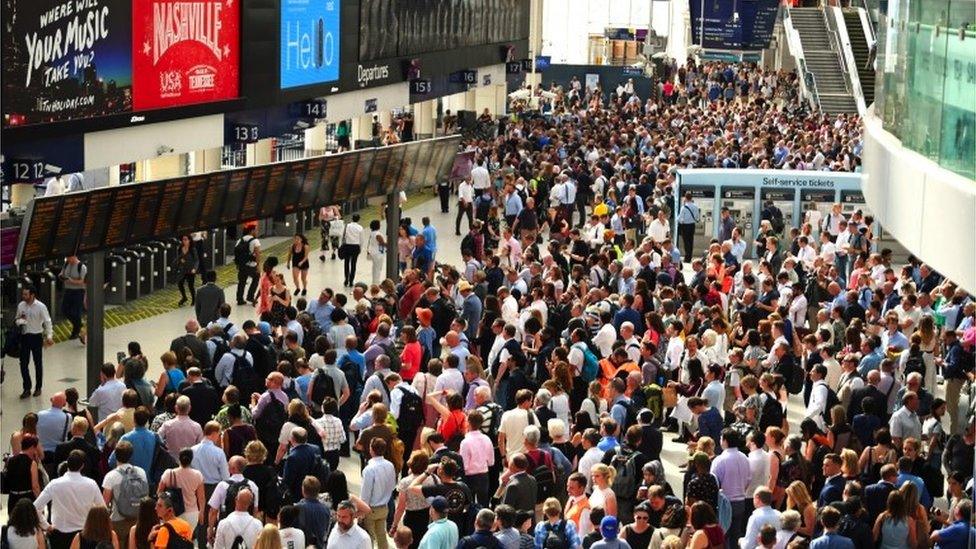 Commuters at Waterloo