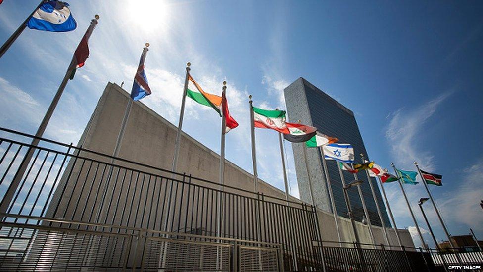 UN Building in New York August 2015