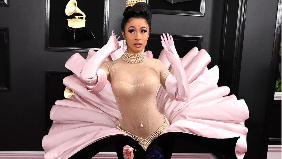 Carbi B on the red carpet at the Grammy's 2019