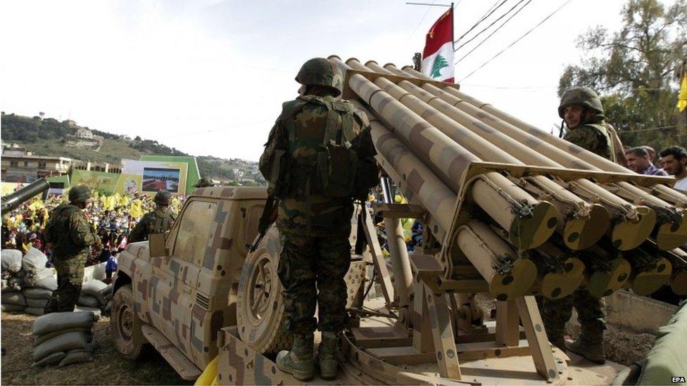 Hezbollah missile launcher (May 2015)