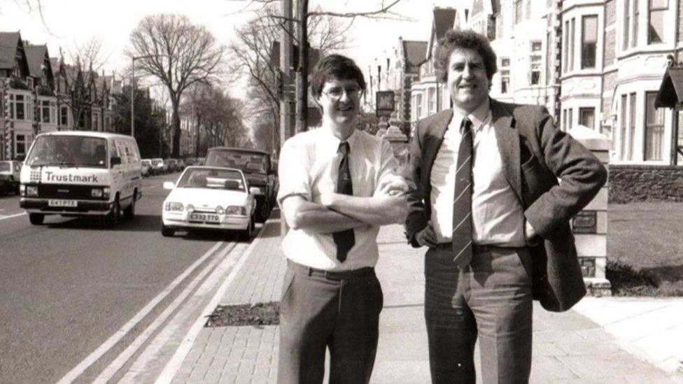 Mark Drakeford and Rhodri Morgan