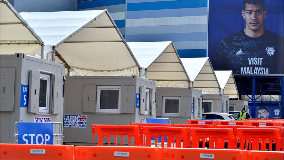 Cardiff City Stadium testing centre