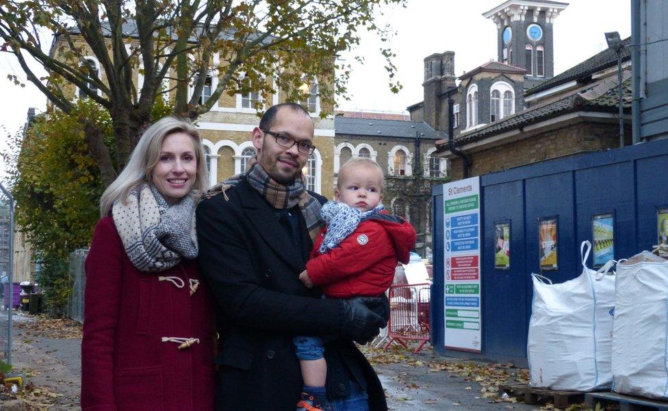 Evans family outside St Clements