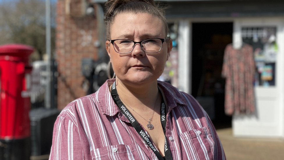 Emma Brock outside Fairstead Community Shop in King's Lynn