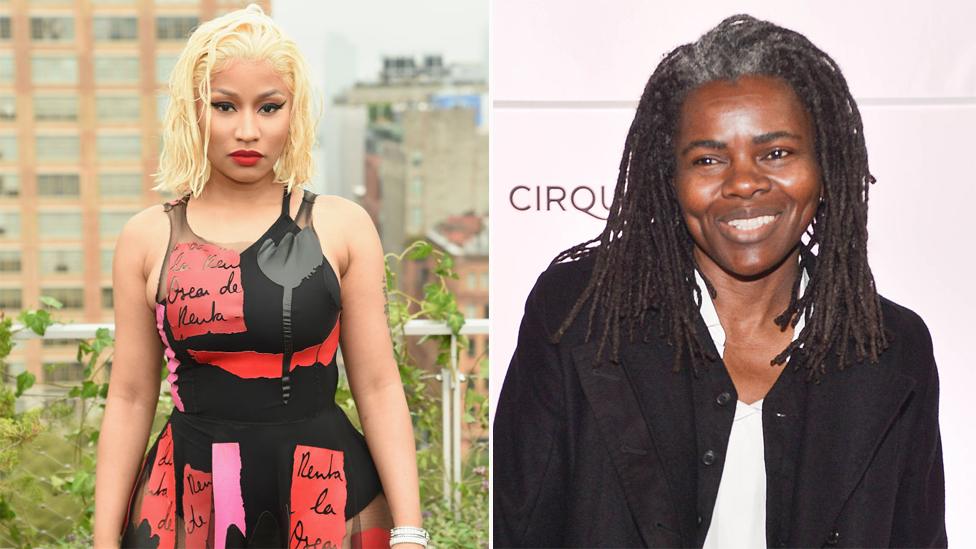 Nicki Minaj and Tracy Chapman