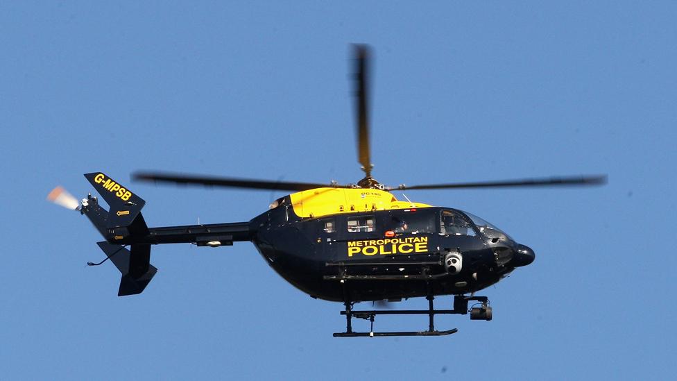 Police helicopter