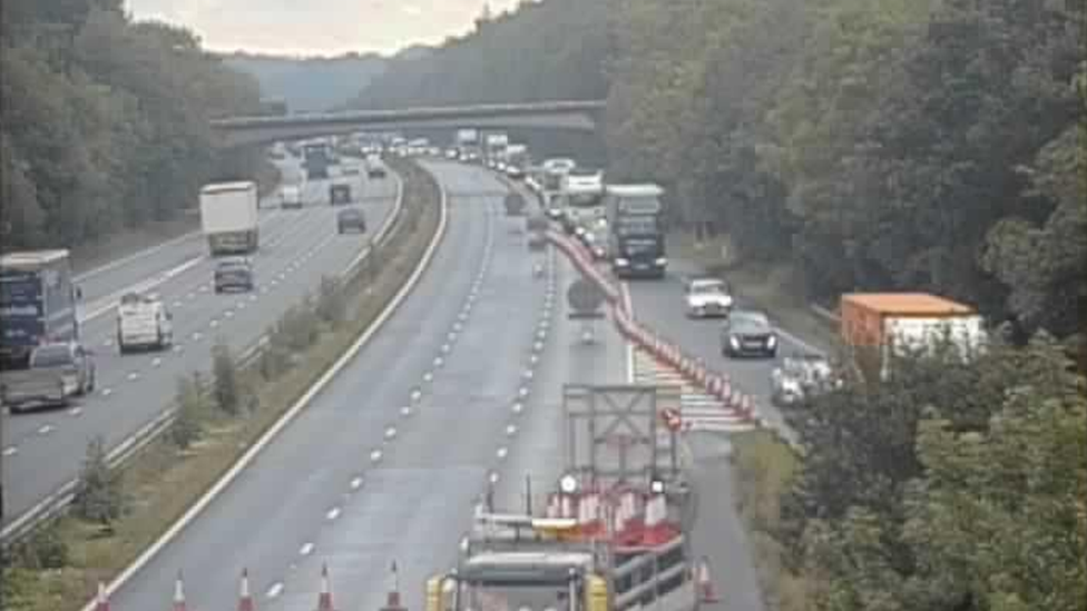 The closure on the M4 westbound carriageway