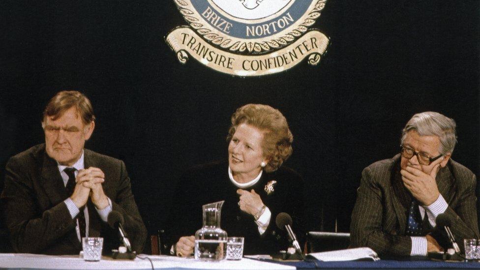 Bernard Ingham, Margaret Thatcher and Geoffrey Howe