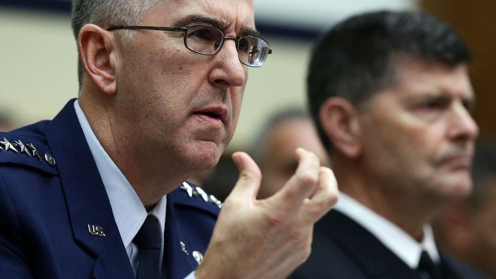 Gen John Hyten (left). Photo: 8 March 2017