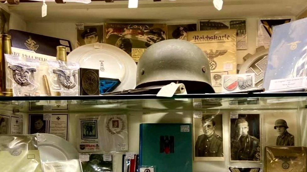 Nazi merchandise at the Lyndhurst Antiques Centre