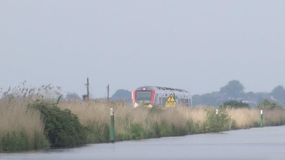 Train on the Wherry Line