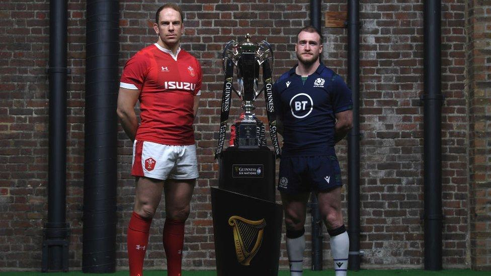 Alun Wyn Jones and Stuart Hogg