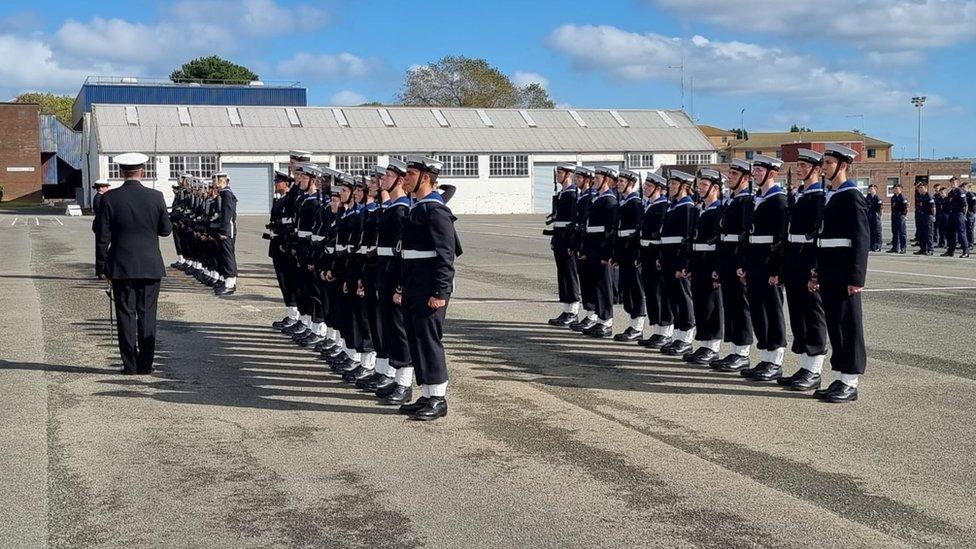 Passing out parade HMS Raleigh