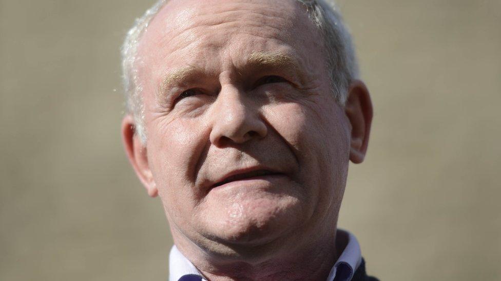 Deputy first minister Martin McGuinness