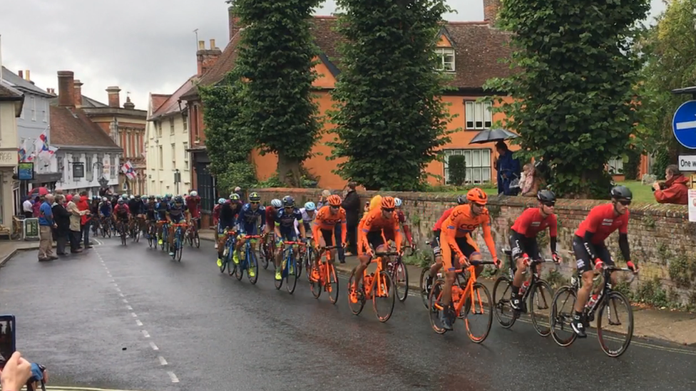 Tour of Britain in Framlingham, 2017