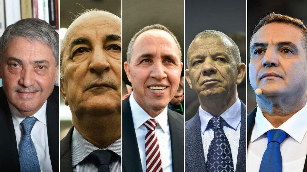 Ali Benflis, Abdelmadjid Tebboune, Azzedine Mihoubi, Abdelkader Bengrina, Abdelaziz Belaïd.