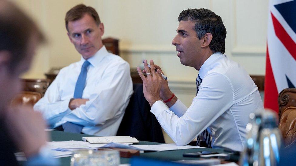 Chancellor Jeremy Hunt and Prime Minister Rishi Sunak meet on Monday