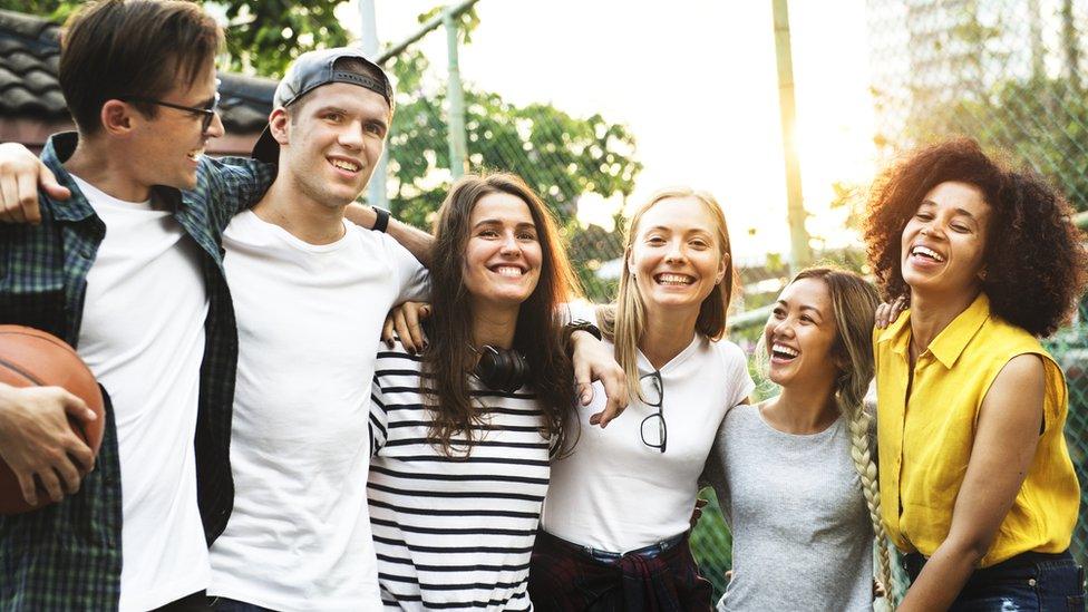 A group of young people