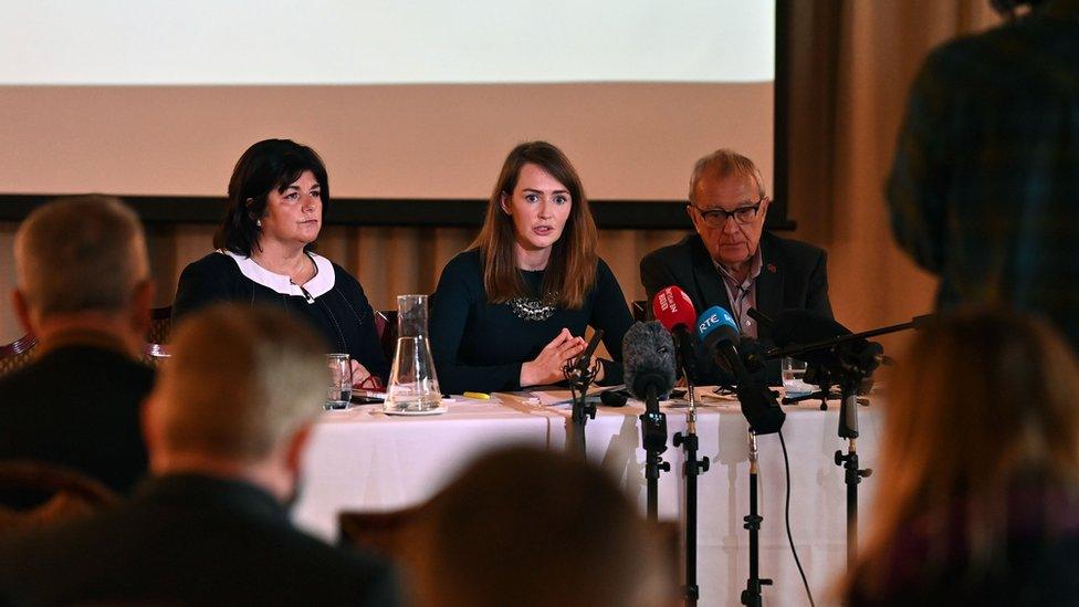 The three panel members who have recommended a public inquiry into the institutions