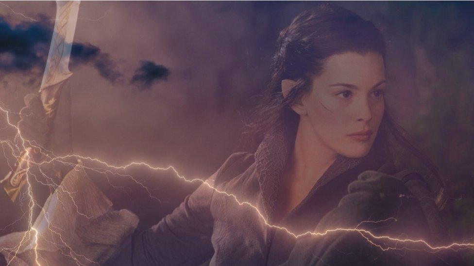 Mocked up image of Arwen and lightning