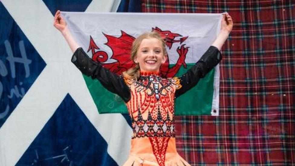 Ffion flying the flag for Wales