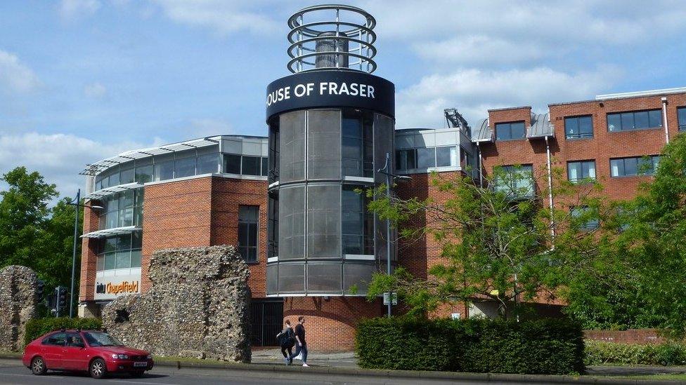 House of Fraser in Norwich